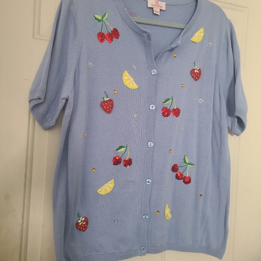 Quacker Factory Cardigan L